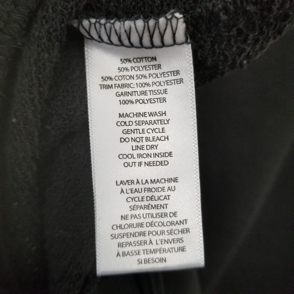 Beachlunchlounge Shaina Black Knit Pullover Top Ruffle Hem Medium - Picture 8 of 8